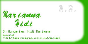 marianna hidi business card